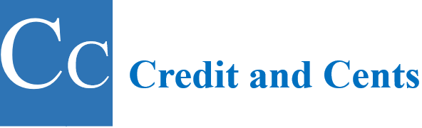Credit and Cents Logo with Text on Credit and Cents Home Page